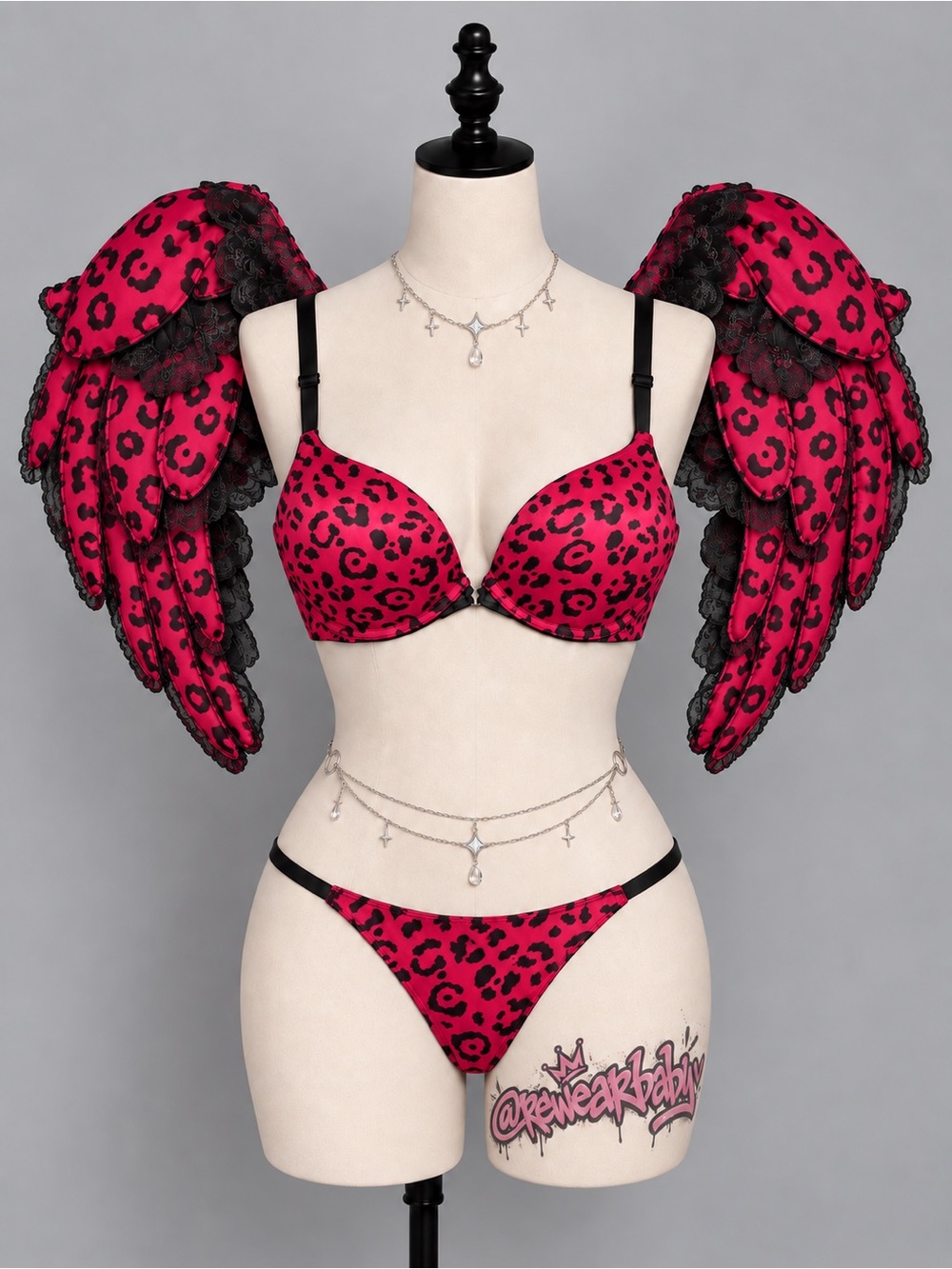 La SENZA HELLO SUGAR Berry & Black Leopard Print Bra
